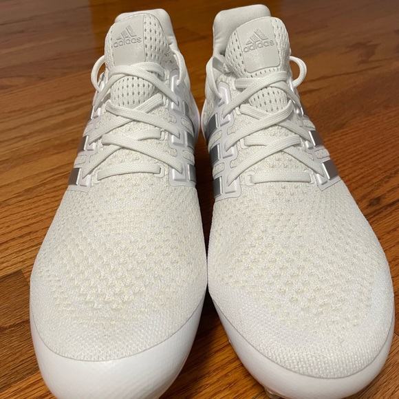 Adidas UltraBoost PE Football Cleats Men's 12 White Gray Silver Chrome HP8836 - Picture 6 of 12